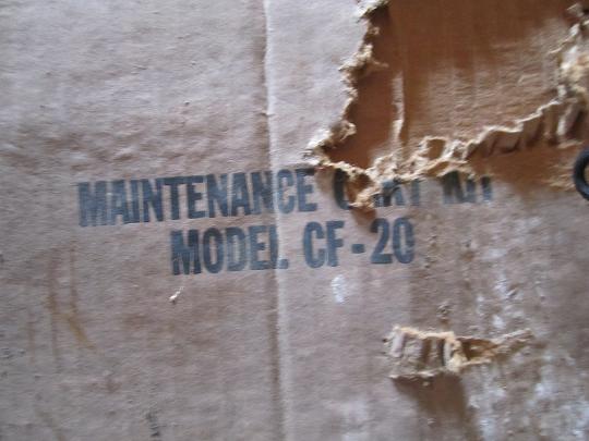 Maintenance Cart Kit Box Label