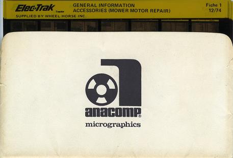 Elec-Trak Microfiche Package